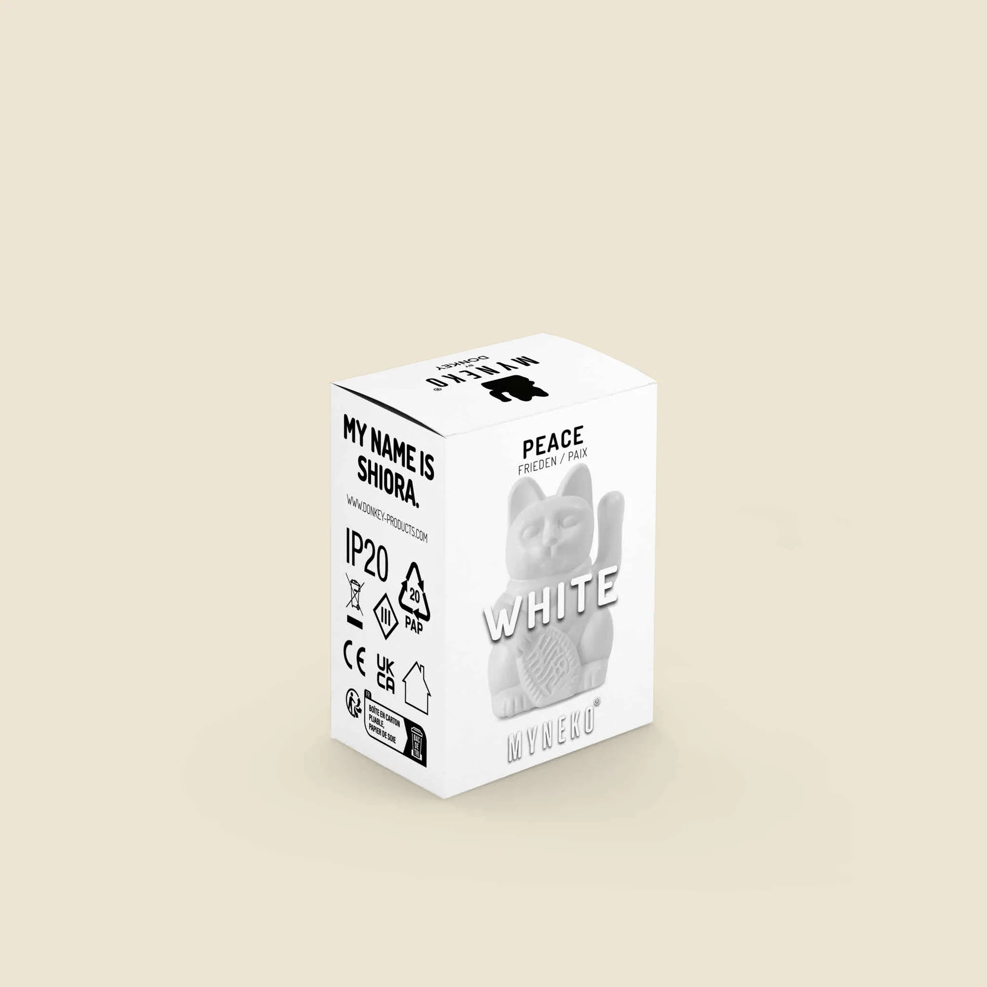 WINKEKATZE SOLAR WHITE - LUCKY CAT