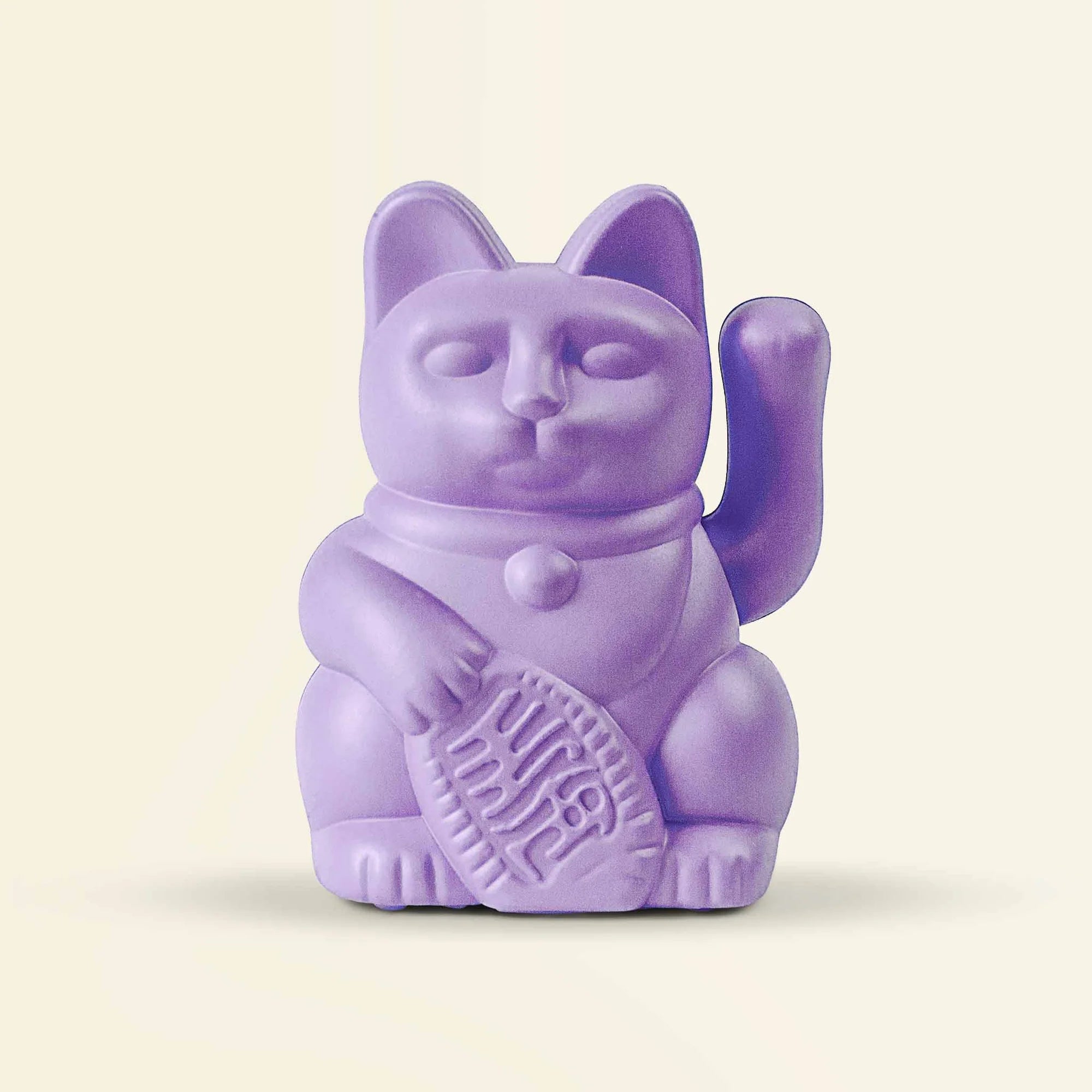 WINKEKATZE SOLAR LILA - PEACE LUCKY CAT