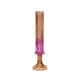 Vase fuer 1 Bluete glas pink