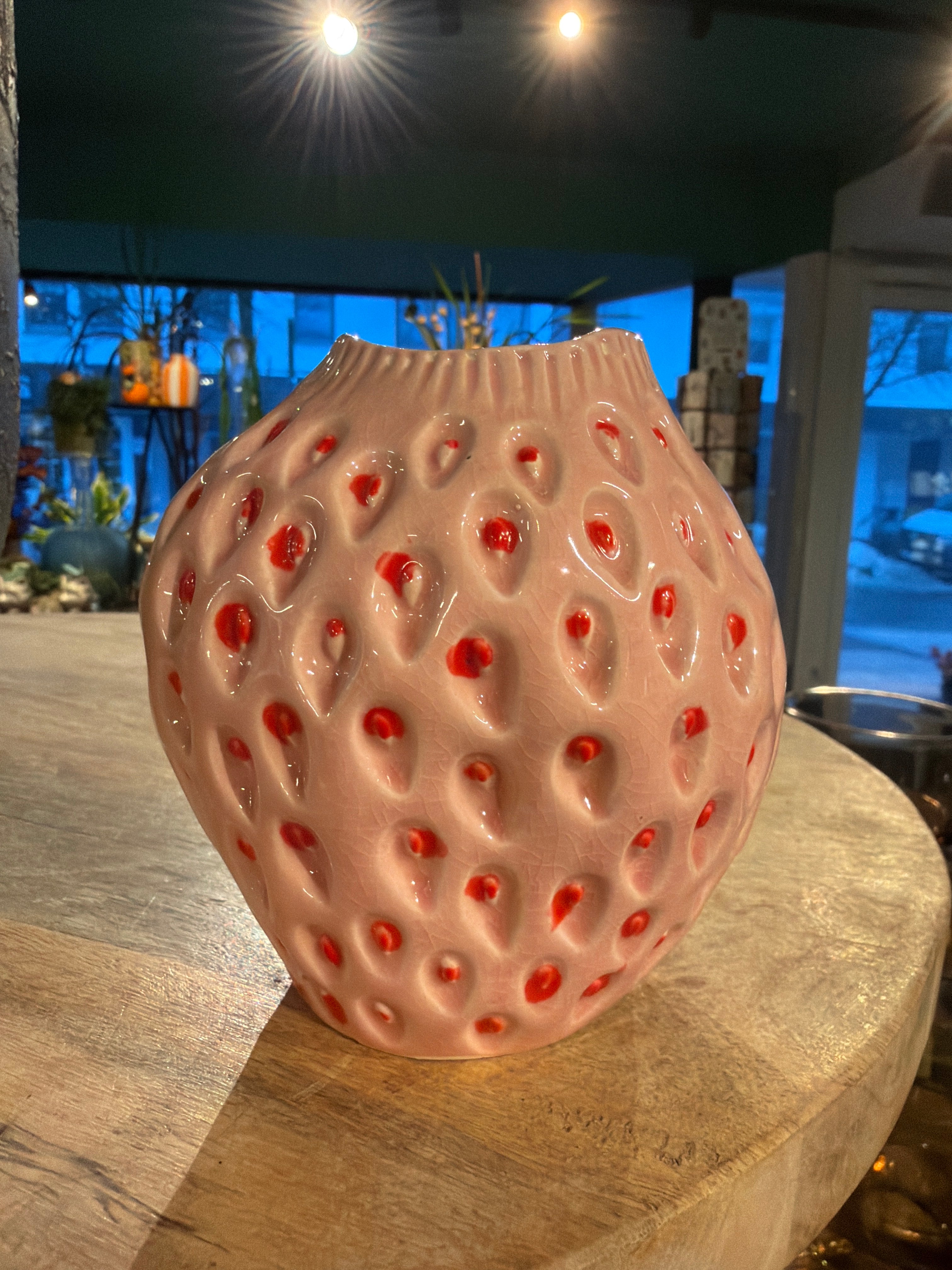 Vase Erdbeere h12cm d10cm des pots