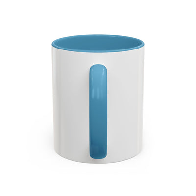 Blue Floral Heart Mug | Accent Coffee Mug 11oz 15oz