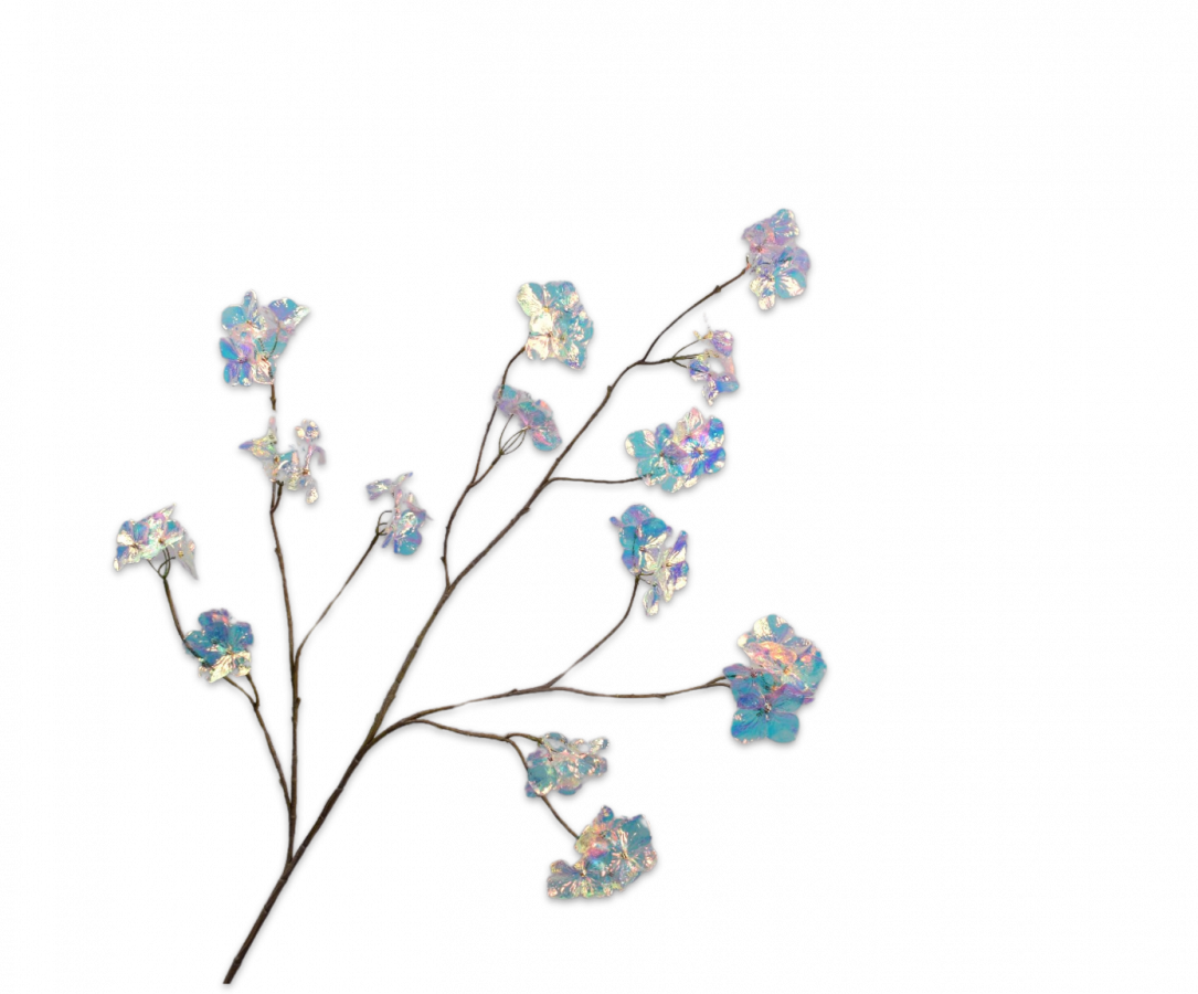 HYDRANGEA ACRYLIC LAV/CR 120 CM