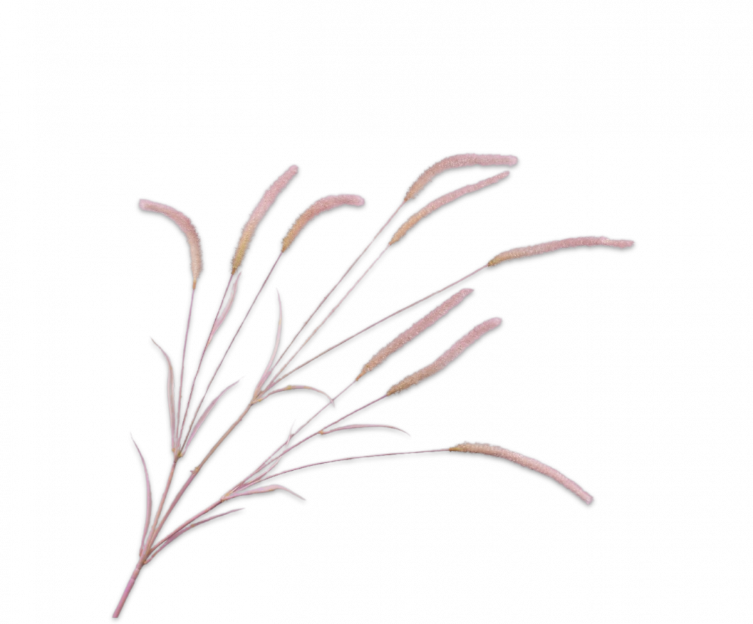 GRAS ZWEIG ROSA HEL 105 CM