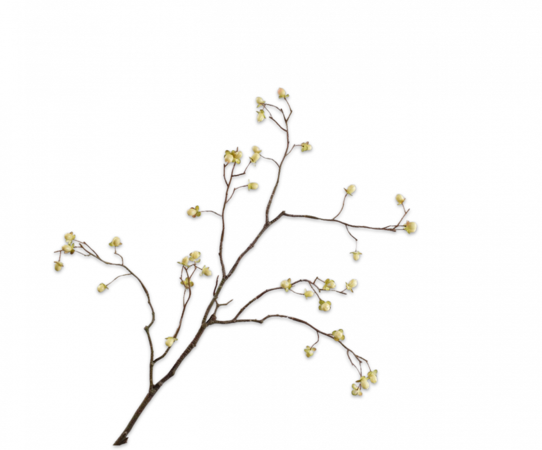 BERRY BRANCH CREAM 88 CM