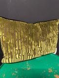 Kussen van ruw leer "Bond Eternity" 60x40cm