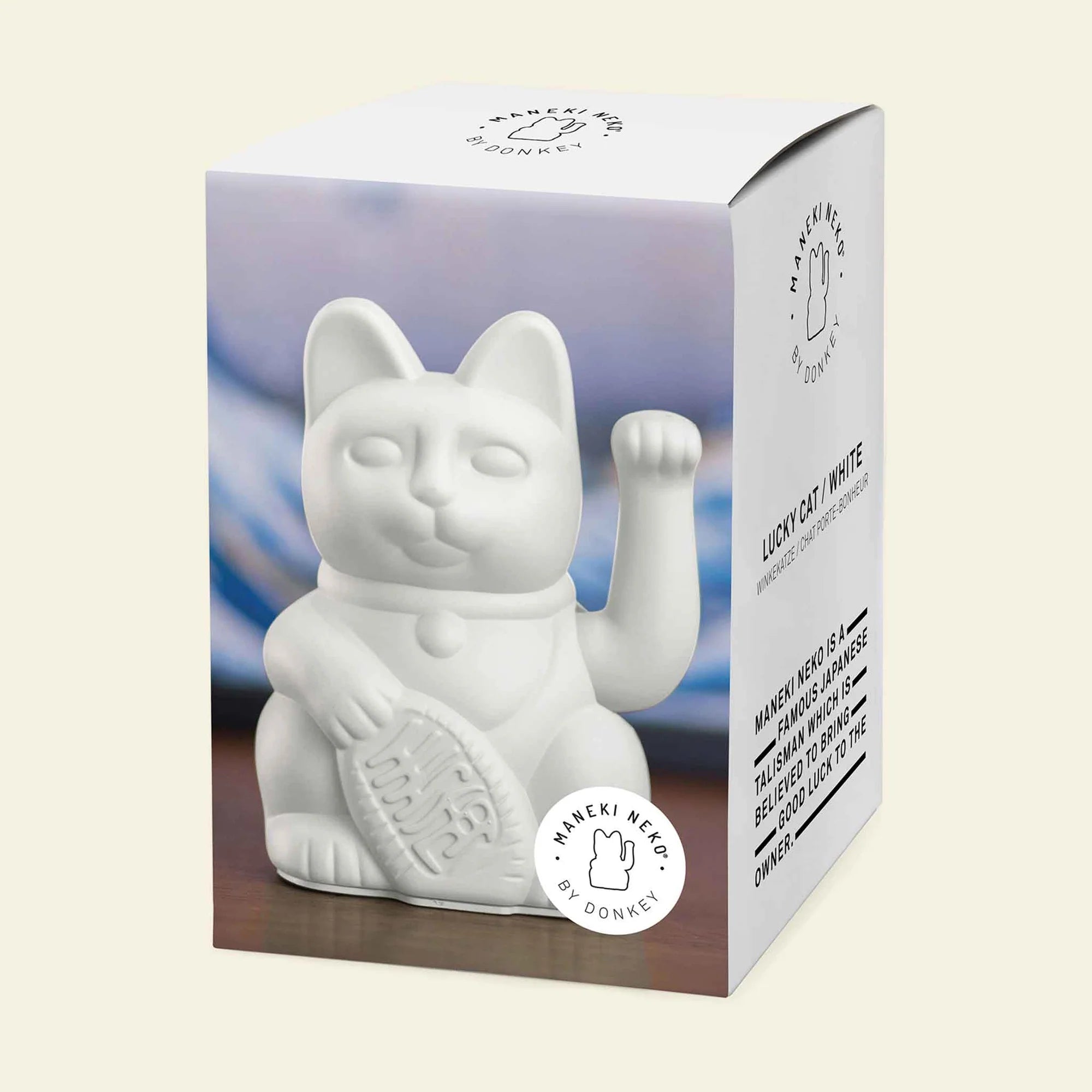 WINKEKATZE SOLAR WHITE - PEACE LUCKY CAT