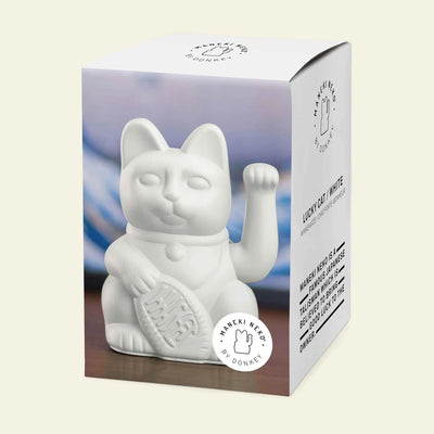 WINKEKATZE SOLAR WHITE - PEACE LUCKY CAT