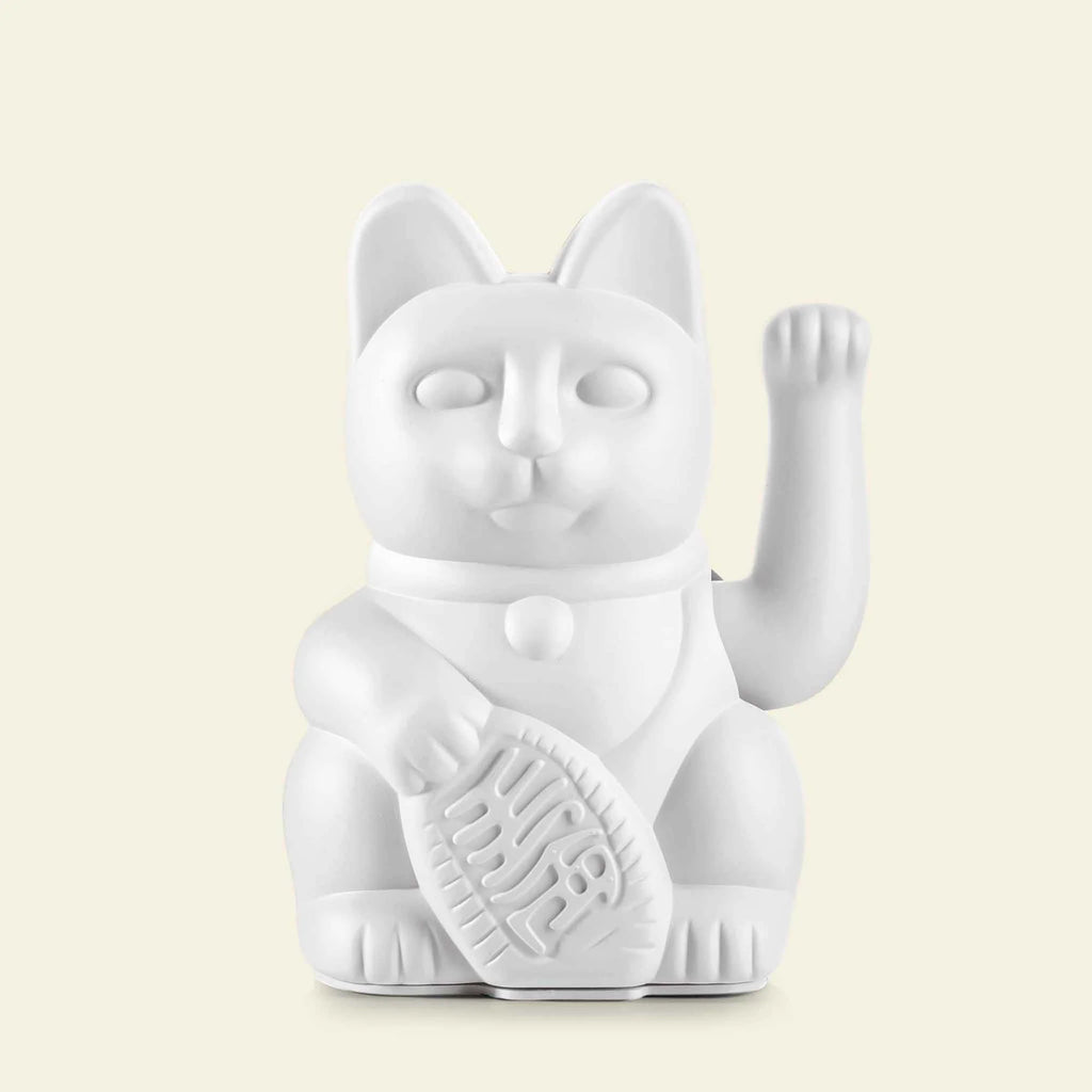 WINKEKATZE WHITE - PEACE LUCKY CAT