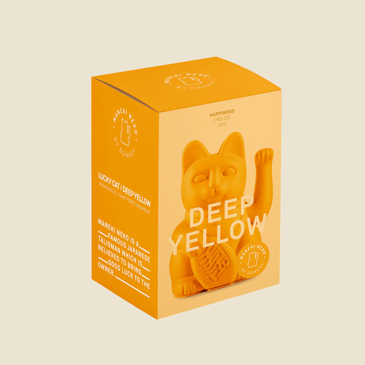 WINKEKATZE SOLAR DEEP GELB - FREUDE LUCKY CAT (Copy)