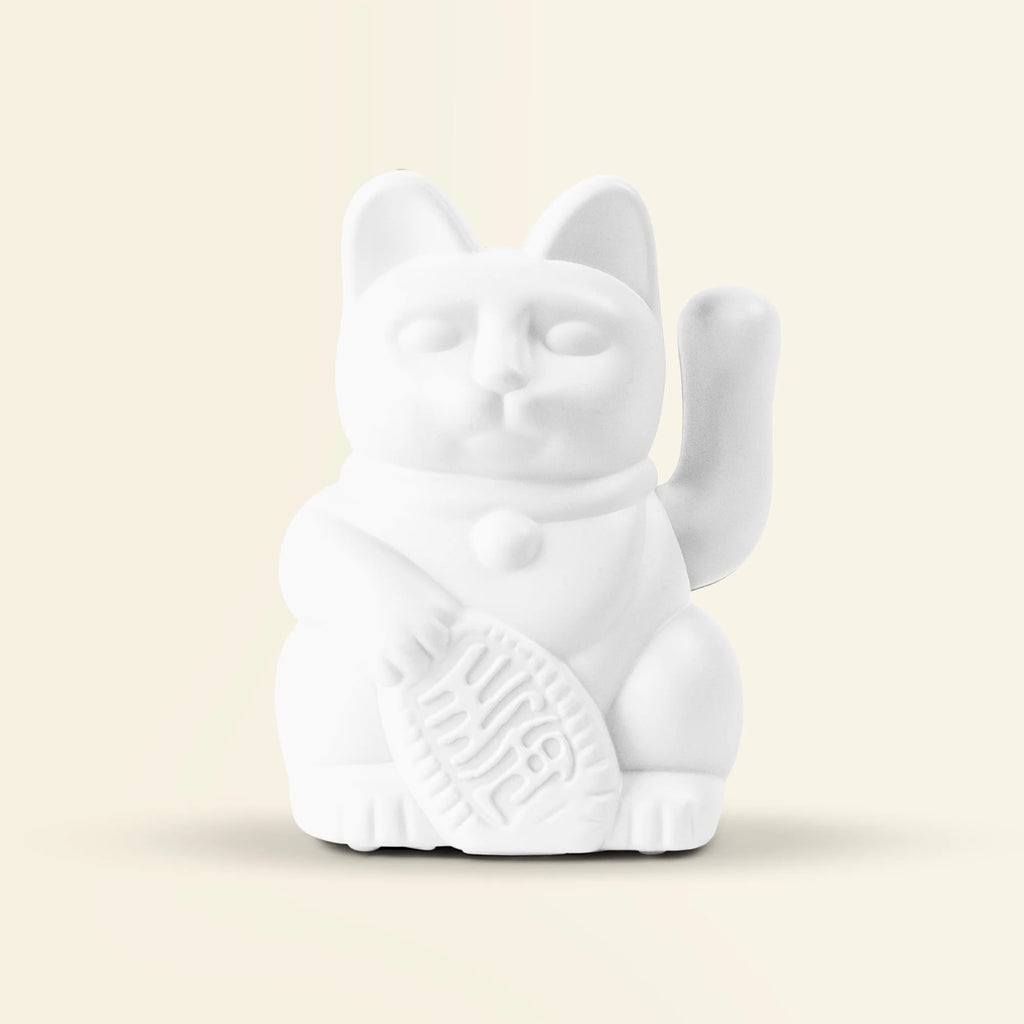 WINKEKATZE SOLAR WHITE - PEACE LUCKY CAT