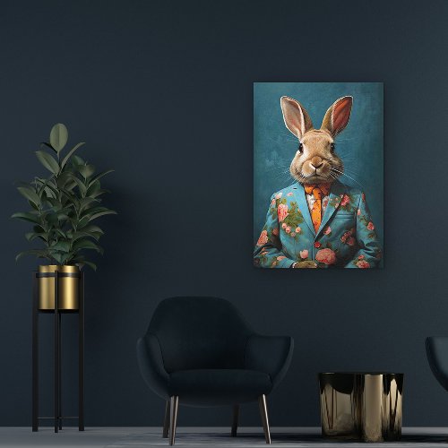 Rabbit acrylic painting 70x100cm