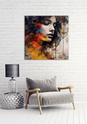 Kunstdruck ALU Girl right  95x95 414216