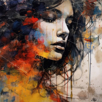 Kunstdruck ALU Girl right  95x95 414216