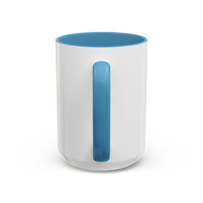 Blue Floral Heart Mug | Accent Coffee Mug 11oz 15oz