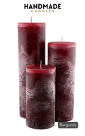 Zylinder Kerzen - Burgundy