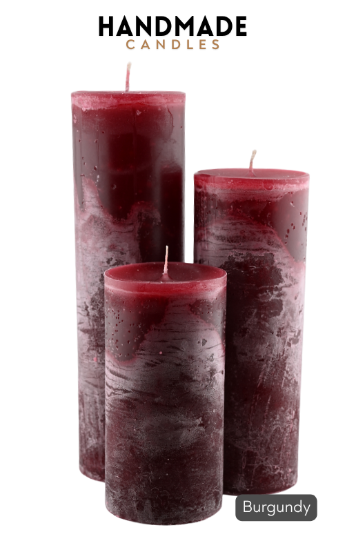 Zylinder Kerzen - Burgundy