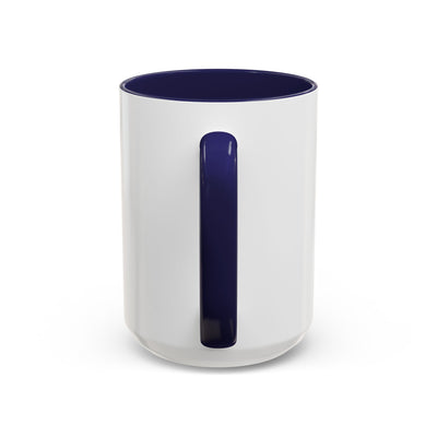 Blue Floral Heart Mug | Accent Coffee Mug 11oz 15oz