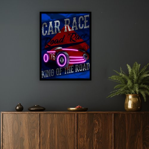 LED-verlicht schilderij CARRACE 60x80 754252