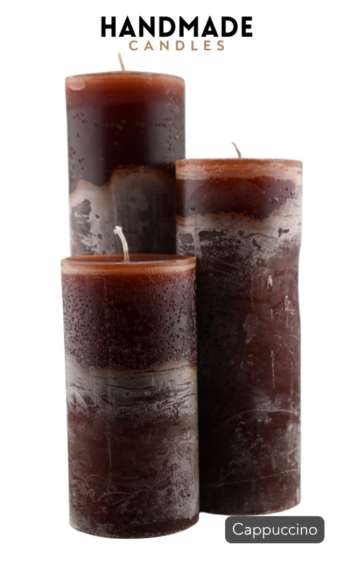 Zylinder Kerzen - Cappuccino