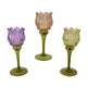Glass tealight holder