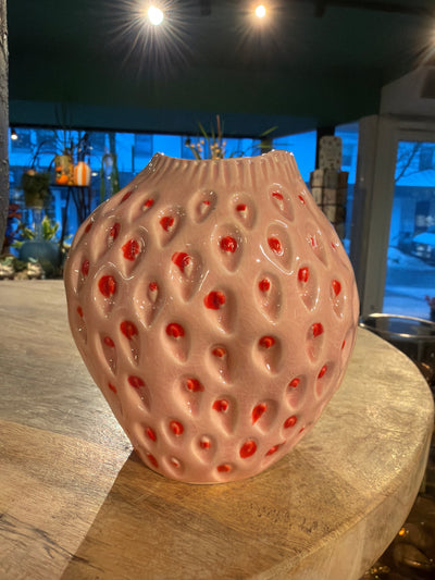 Vase Erdbeere h13cm d13cm des pots