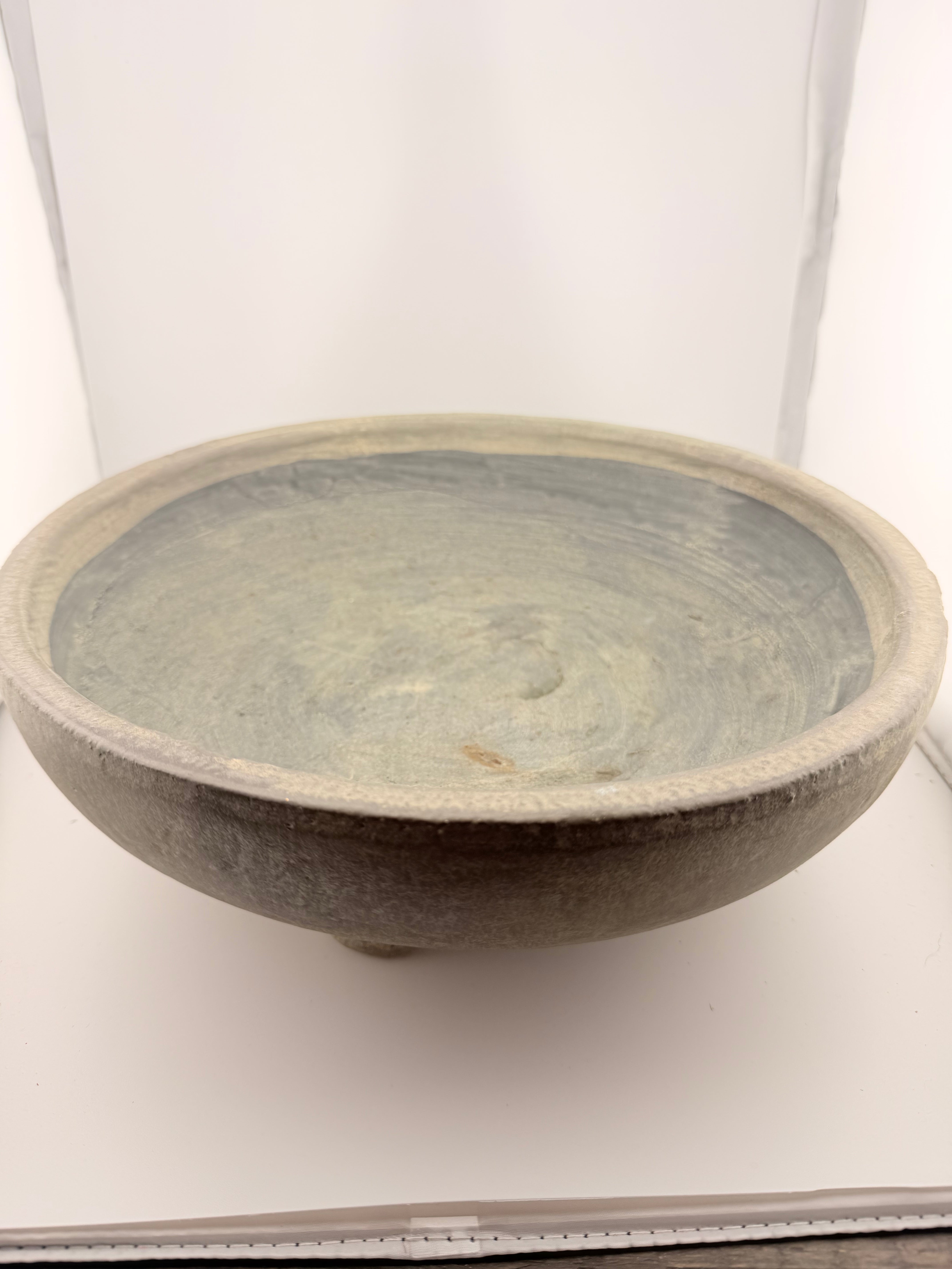 Dekoteller Stein / Planzentopf D30cm H9,5cm