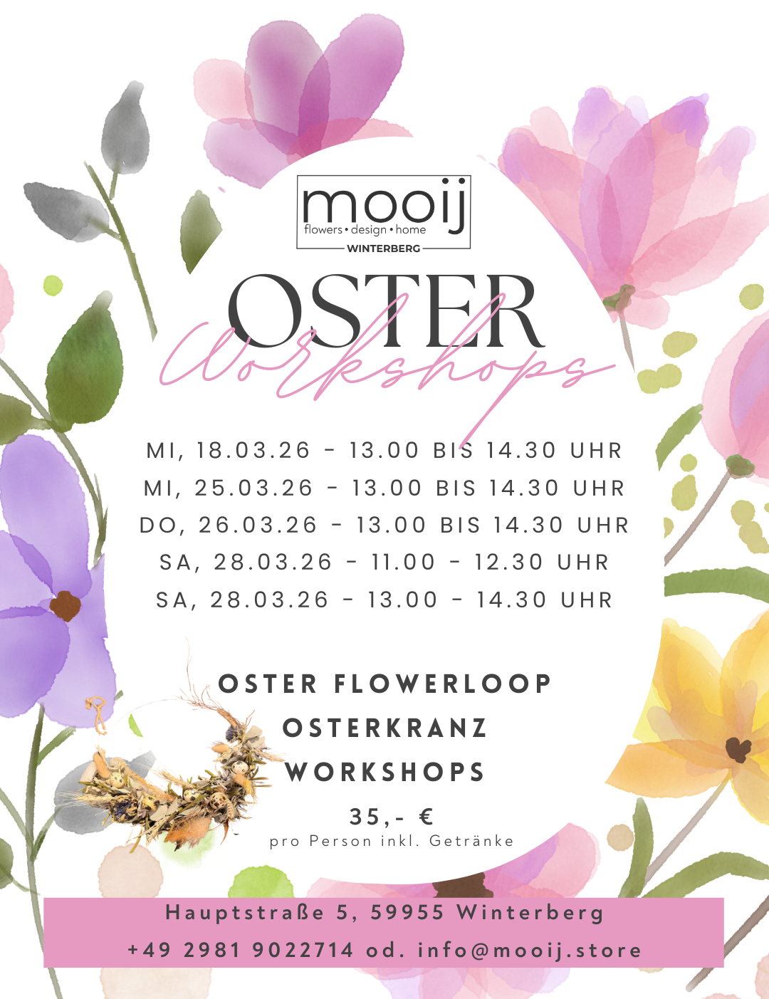 Oster Workshop - flower Loop oder Osterkranz