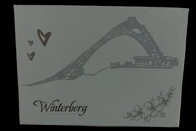 Winterberg auf Canvas - Unikate Handmade - 13x18cm