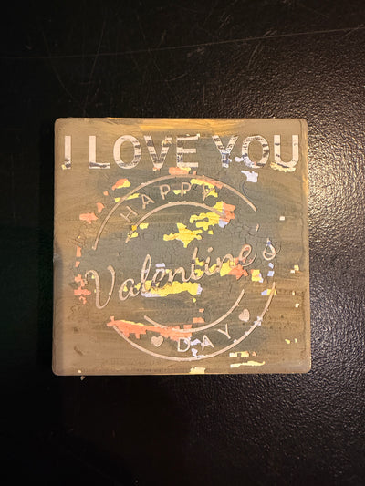 I LOVE YOU Fliesse - Unikate Handmade - 10x10cm