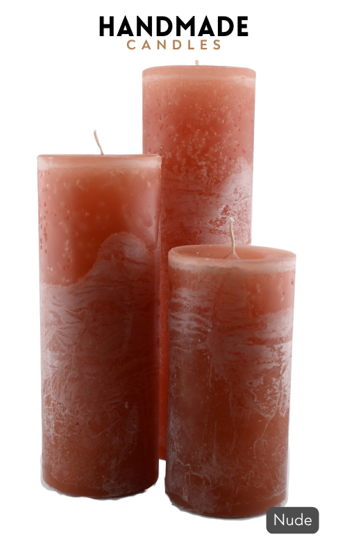 Zylinder Kerzen - Nude
