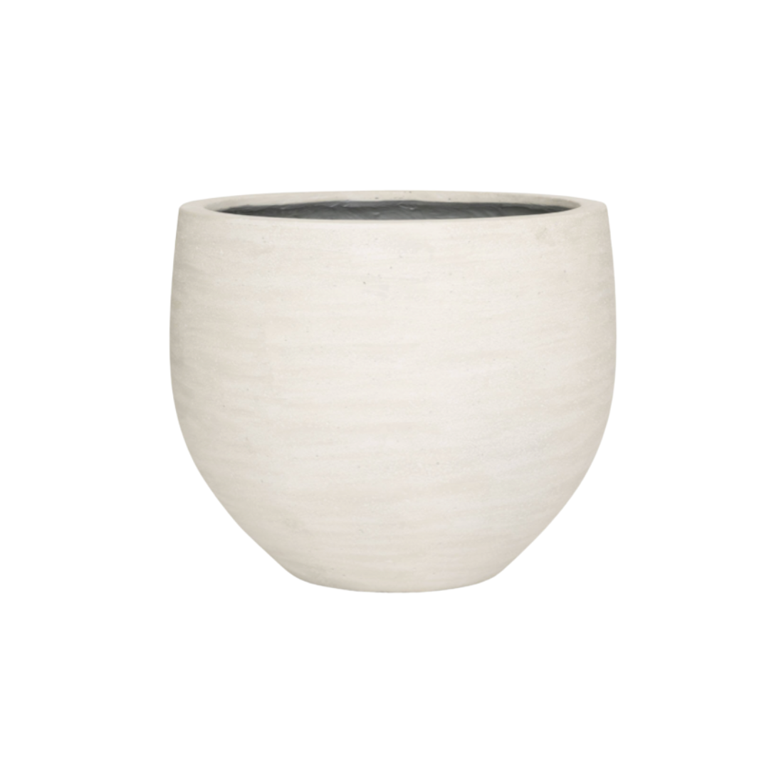 Jumbo Orb Ivory Washed - D69xH57